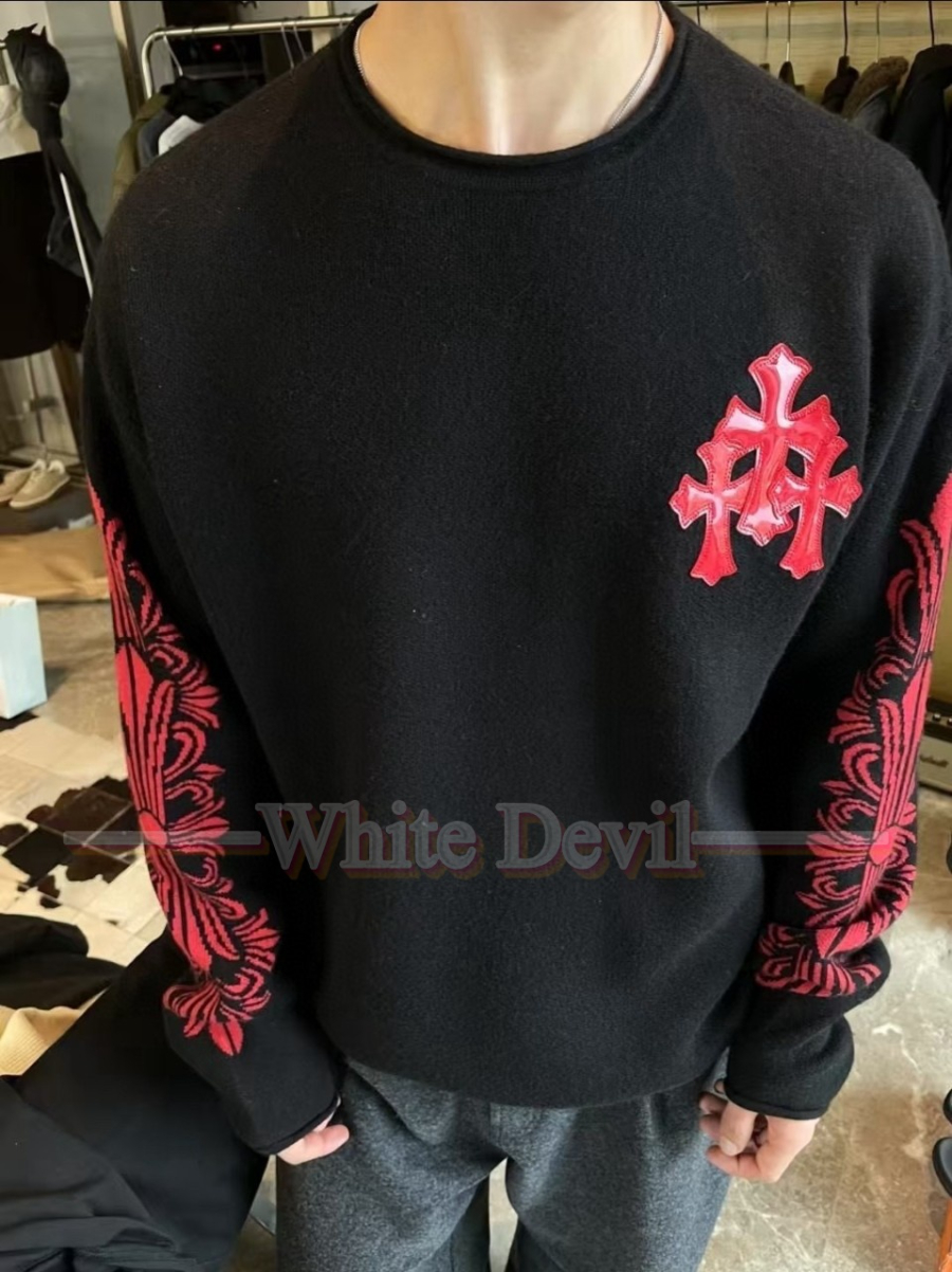 하얀악마 레플리카 크롬하츠 니트 (2).jpg