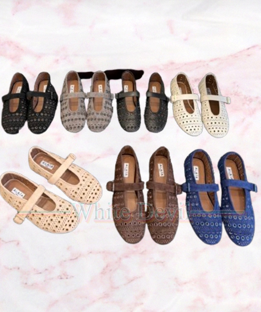 하얀악마 레플리카 알라이아 플랫슈즈 (17).JPG